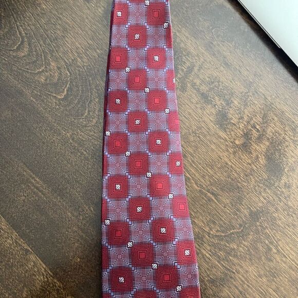 PURITAN Multi-Colored Tie 100% Silk - Picture 2 of 5